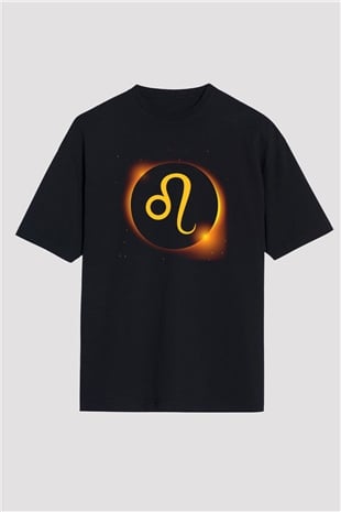 Astrolog Siyah Unisex Oversize Tişört T-Shirt