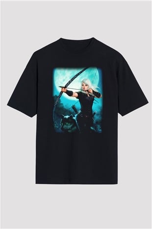 Astrolog Siyah Unisex Oversize Tişört T-Shirt