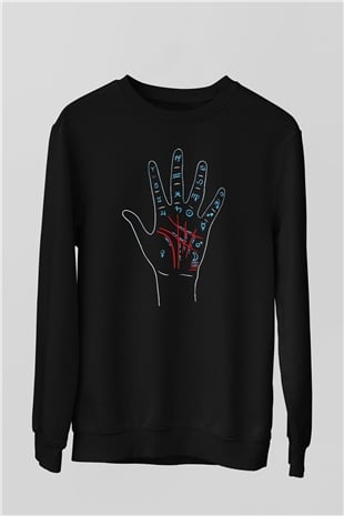 Astrolog Siyah Unisex Sweatshirt
