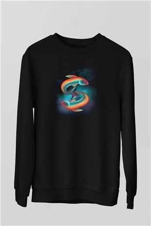 Astrolog Siyah Unisex Sweatshirt