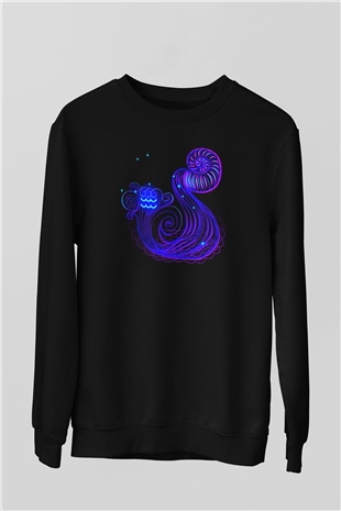 Astrolog Siyah Unisex Sweatshirt
