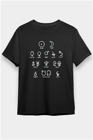 Astrolog Siyah Unisex Tişört T-Shirt - TişörtFabrikası