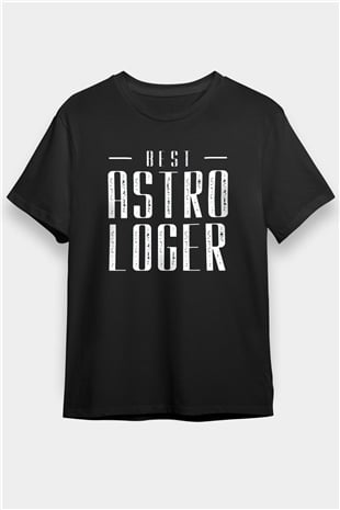 Astrolog Siyah Unisex Tişört T-Shirt - TişörtFabrikası