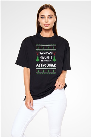 Astrolog Siyah Oversize Tişört Oversize T-shirt - TişörtFabrikası