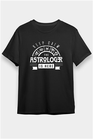 Astrolog Siyah Unisex Tişört T-Shirt - TişörtFabrikası