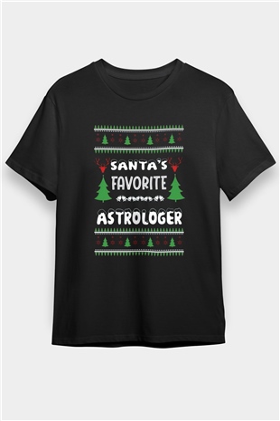 Astrolog Siyah Unisex Tişört T-Shirt - TişörtFabrikası