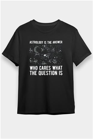 Astrolog Siyah Unisex Tişört T-Shirt - TişörtFabrikası