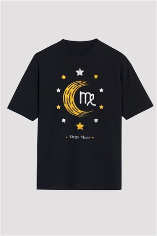Astrolog Siyah Oversize Tişört Oversize T-shirt - TişörtFabrikası