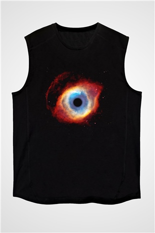 Astronom Siyah Unisex Kolsuz Tişört