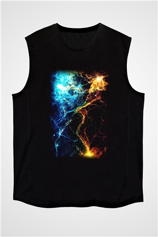 Astronom Siyah Unisex Kolsuz Tişört