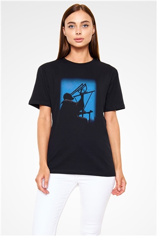Astronom Siyah Unisex Tişört T-Shirt - TişörtFabrikası