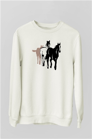 At Beyaz Unisex Sweatshirt