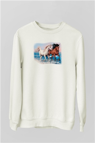 At Beyaz Unisex Sweatshirt