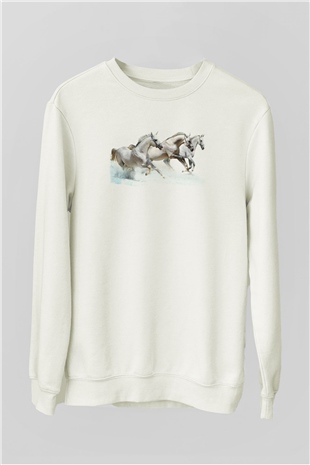 At Beyaz Unisex Sweatshirt