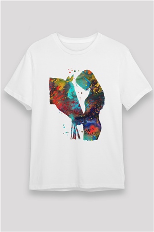 At Beyaz Unisex Tişört T-Shirt - TişörtFabrikası