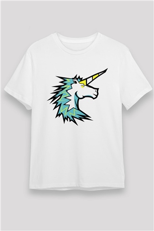 At Beyaz Unisex Tişört T-Shirt - TişörtFabrikası