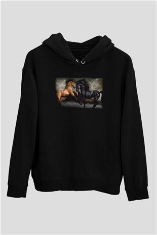 At Siyah Unisex Hoodie