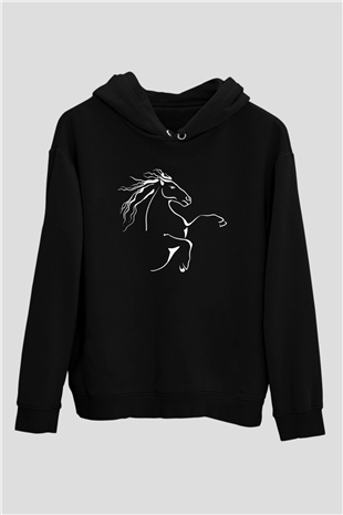 At Siyah Unisex Hoodie