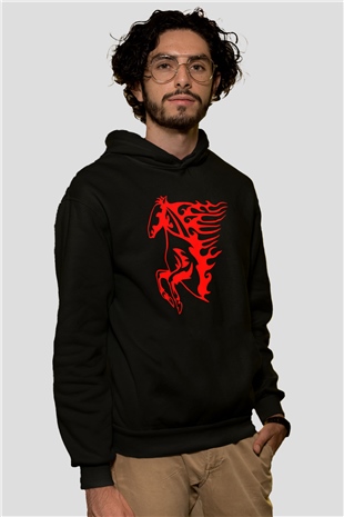 At Siyah Unisex Hoodie