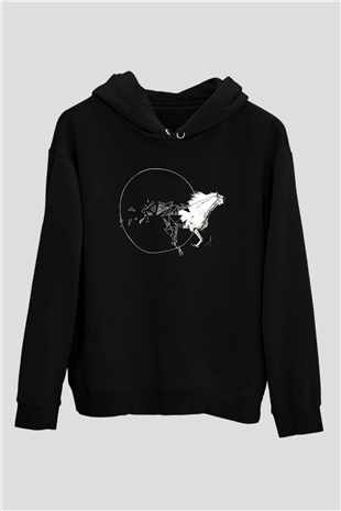 At Siyah Unisex Hoodie
