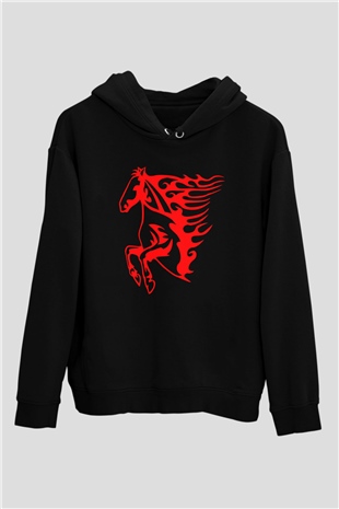 At Siyah Unisex Hoodie