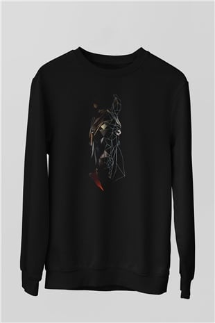 At Siyah Unisex Sweatshirt