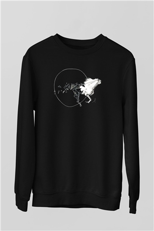 At Siyah Unisex Sweatshirt