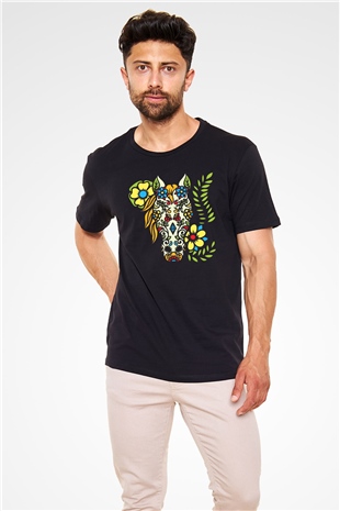 At Siyah Unisex Tişört T-Shirt - TişörtFabrikası