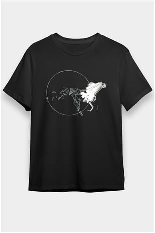 At Siyah Unisex Tişört T-Shirt - TişörtFabrikası