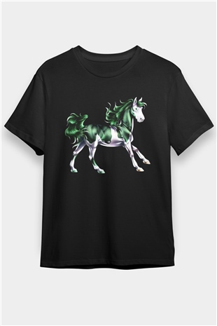 At Siyah Unisex Tişört T-Shirt - TişörtFabrikası