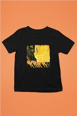 At the Drive-In Baskılı Unisex Siyah Çocuk Tişört
