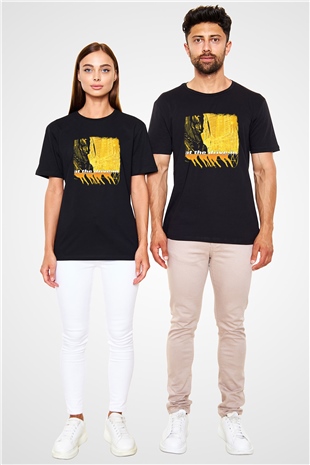 At the Drive-In Baskılı Unisex Siyah Tişört