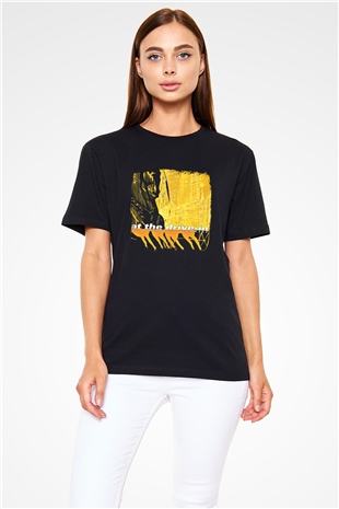 At the Drive-In Baskılı Unisex Siyah Tişört