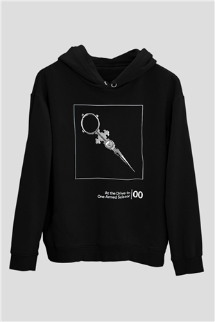 At the Drive-In Siyah Unisex Kapüşonlu Sweatshirt