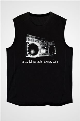 At the Drive-In Siyah Unisex Kolsuz Tişört