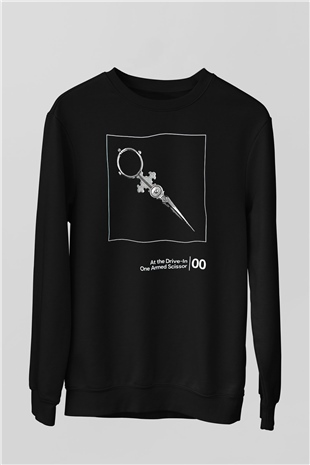 At the Drive-In Siyah Unisex Sweatshirt