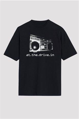 At the Drive-In Siyah Oversize Tişört Oversize T-shirt - TişörtFabrikası