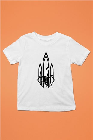 At The Gates Baskılı Beyaz Unisex Çocuk Tişört