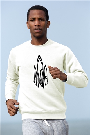 At The Gates Beyaz Unisex Sweatshirt