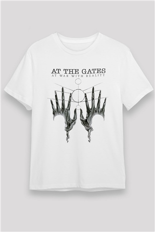 At The Gates Beyaz Unisex Tişört T-Shirt - TişörtFabrikası