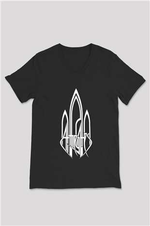 At The Gates Siyah Unisex V Yaka Tişört T-Shirt