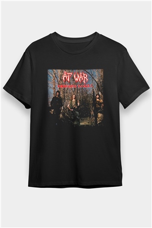 At War Siyah Unisex Tişört T-Shirt - TişörtFabrikası