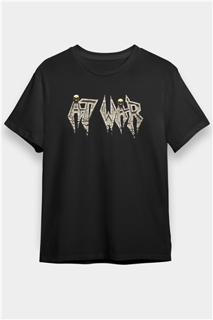 At War Siyah Unisex Tişört T-Shirt - TişörtFabrikası