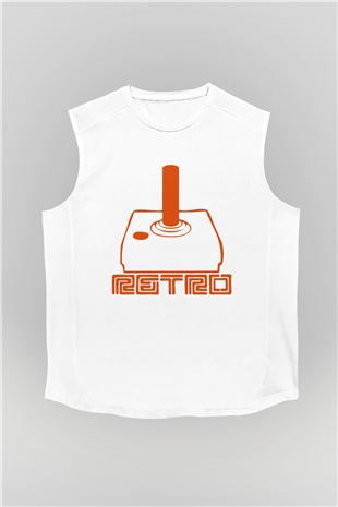 Atari Beyaz Unisex Kolsuz Tişört