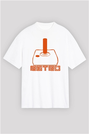 Atari Beyaz Unisex Oversize Tişört T-Shirt