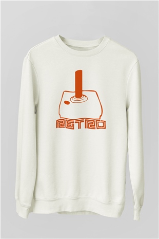 Atari Beyaz Unisex Sweatshirt