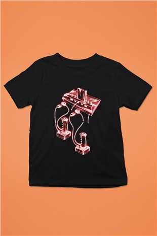 Atari Siyah Unisex  Çocuk Tişört