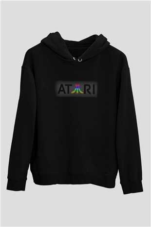 Atari Siyah Unisex Hoodie