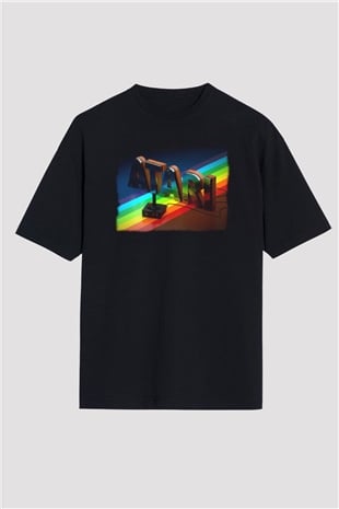 Atari Siyah Oversize Tişört