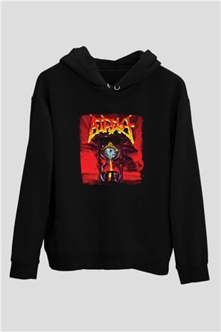 Atheist Baskılı Unisex Siyah Hoodie